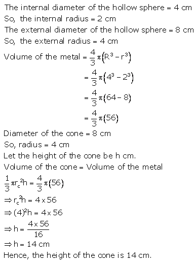 RS Aggarwal Solutions Class 10 Chapter 19 Volume and Surface Areas of Solids Ex 19d 31