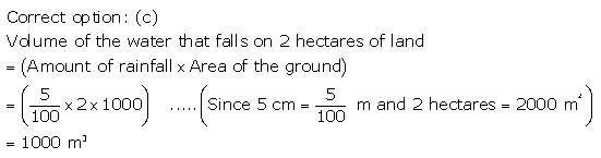 RS Aggarwal Solutions Class 10 Chapter 19 Volume and Surface Areas of Solids MCQ 37