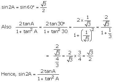 RS Aggarwal Solutions Class 10 Chapter 6 T-Ratios of Some Particular Angles Ex 6 19