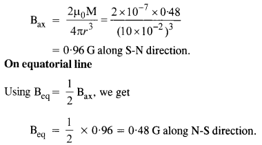 NCERT Solutions for Class 12 Physics Chapter 5 Magnetism and Matter 10