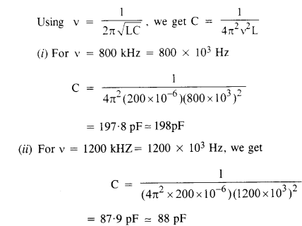 NCERT Solutions for Class 12 Physics Chapter 7 Alternating Current 10