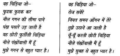 NCERT Solutions for Class 6 Hindi Vasant Chapter 1 वह चिड़िया जो 2