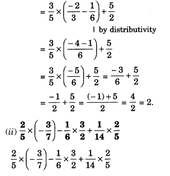 NCERT Solutions for Class 8 Maths Chapter 1 Rational Numbers Ex 1.1 2