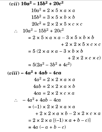 NCERT Solutions for Class 8 Maths Chapter 14 Factorisation Ex 14.1 11