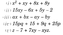 NCERT Solutions for Class 8 Maths Chapter 14 Factorisation Ex 14.1 14