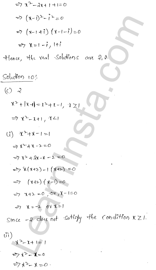 RD Sharma Class 11 Solutions Chapter 14 Quadratic Equations MCQ 1.8