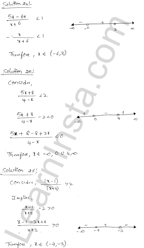RD Sharma Class 11 Solutions Chapter 15 Linear Inequations Ex 15.1 1.11