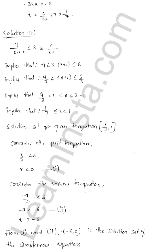 RD Sharma Class 11 Solutions Chapter 15 Linear Inequations Ex 15.2 1.10