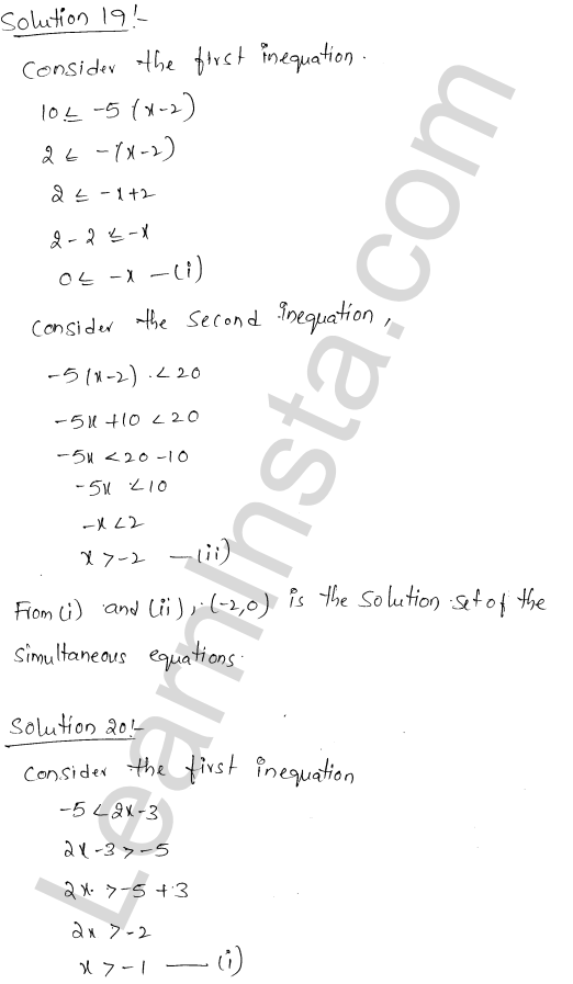 RD Sharma Class 11 Solutions Chapter 15 Linear Inequations Ex 15.2 1.11