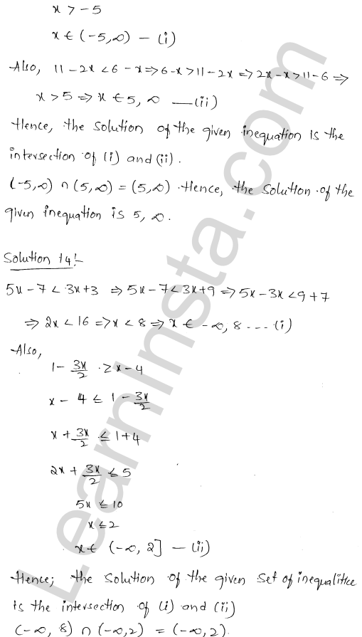 RD Sharma Class 11 Solutions Chapter 15 Linear Inequations Ex 15.2 1.7