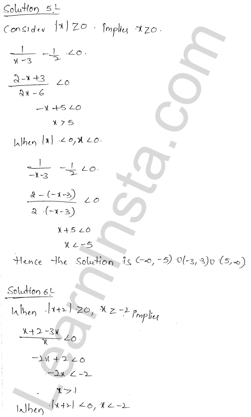RD Sharma Class 11 Solutions Chapter 15 Linear Inequations Ex 15.3 1.4