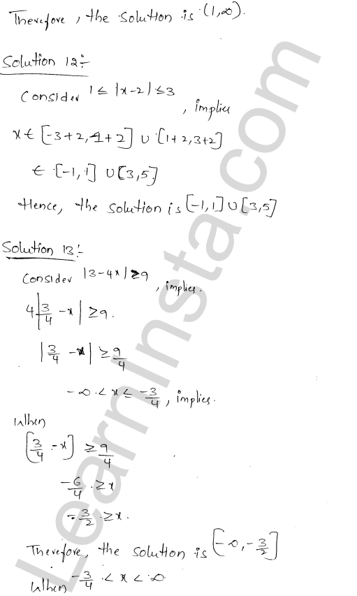 RD Sharma Class 11 Solutions Chapter 15 Linear Inequations Ex 15.3 1.9