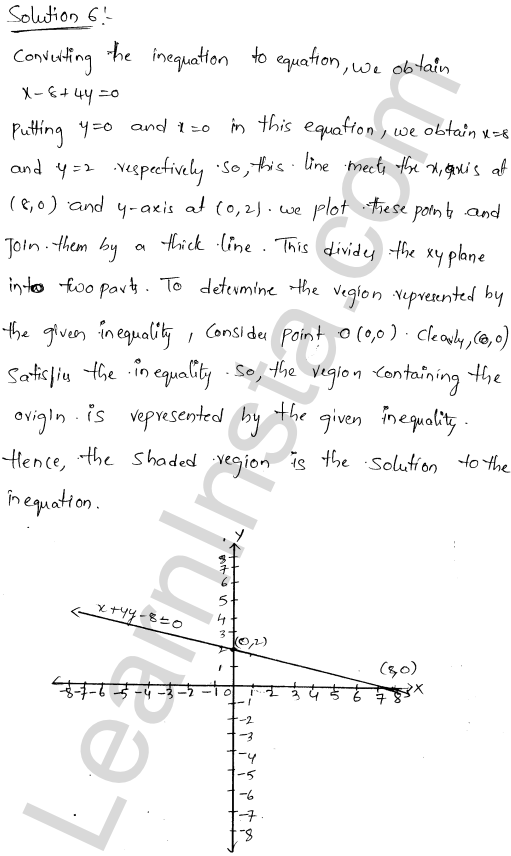 RD Sharma Class 11 Solutions Chapter 15 Linear Inequations Ex 15.5 1.6