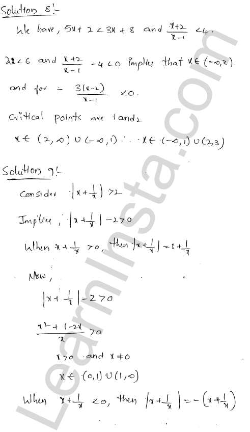 RD Sharma Class 11 Solutions Chapter 15 Linear Inequations VSAQ 1.6