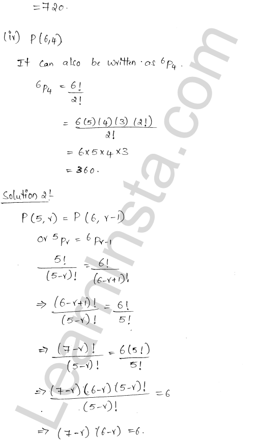 RD Sharma Class 11 Solutions Chapter 16 Permutations Ex 16.3 1.2
