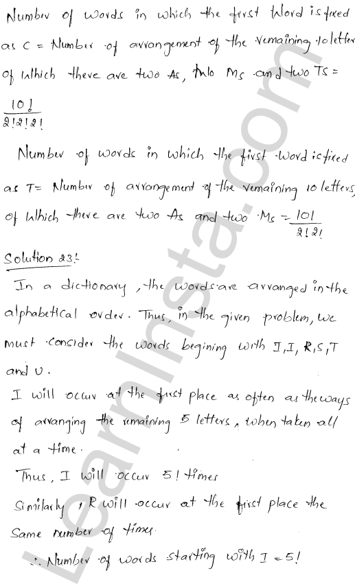 RD Sharma Class 11 Solutions Chapter 16 Permutations Ex 16.5 19