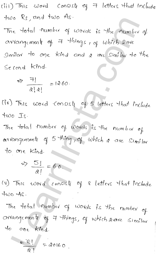 RD Sharma Class 11 Solutions Chapter 16 Permutations Ex 16.5 2