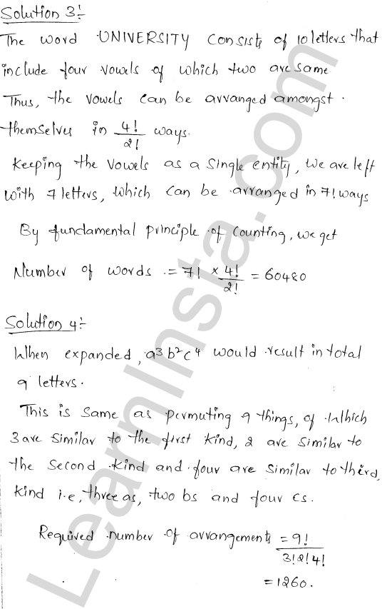 RD Sharma Class 11 Solutions Chapter 16 Permutations Ex 16.5 5