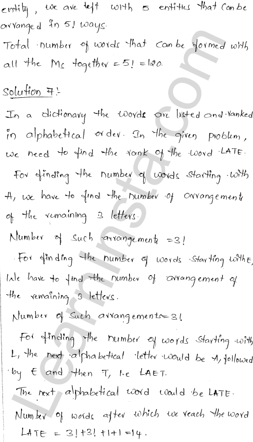 RD Sharma Class 11 Solutions Chapter 16 Permutations Ex 16.5 7