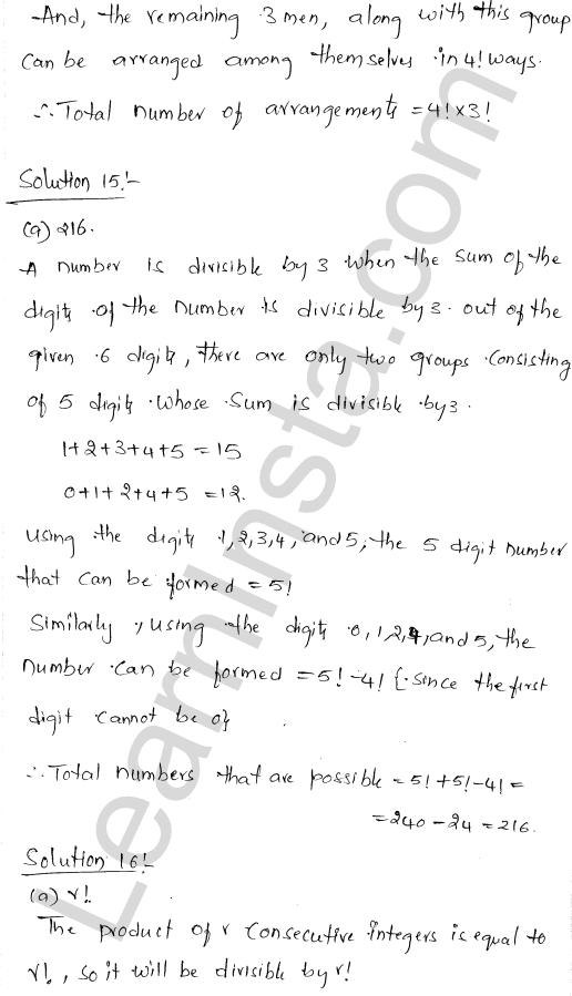 RD Sharma Class 11 Solutions Chapter 16 Permutations MCQ 1.10