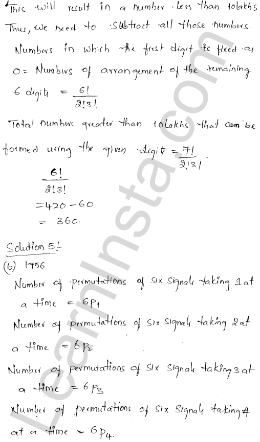 RD Sharma Class 11 Solutions Chapter 16 Permutations MCQ 1.3