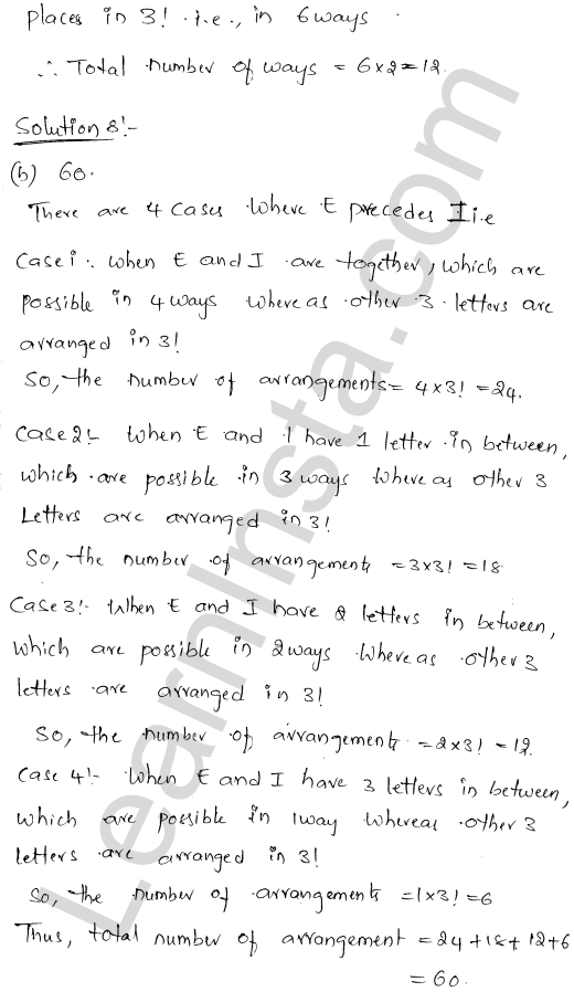 RD Sharma Class 11 Solutions Chapter 16 Permutations MCQ 1.5