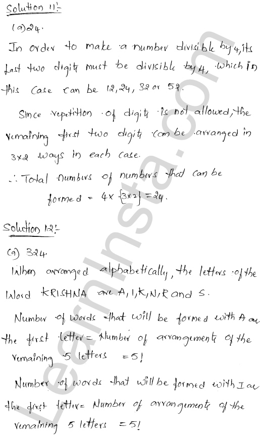 RD Sharma Class 11 Solutions Chapter 16 Permutations MCQ 1.7