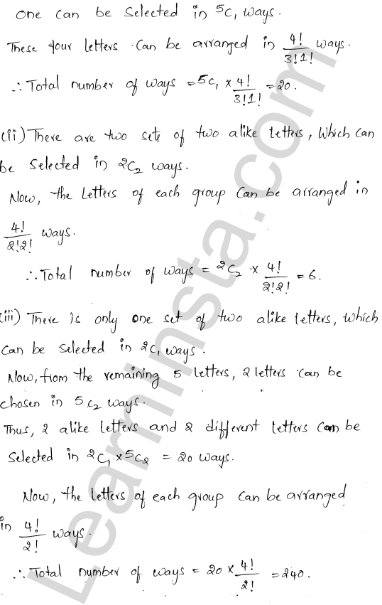 RD Sharma Class 11 Solutions Chapter 17 Combinations Ex 17.3 1.9
