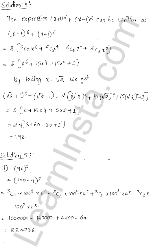 RD Sharma Class 11 Solutions Chapter 18 Binomial Theorem Ex 18.1 1.10