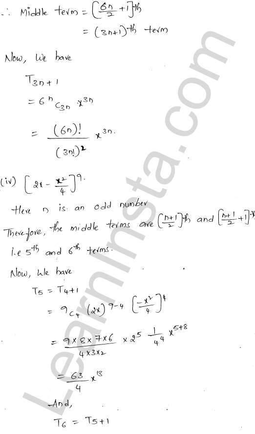 RD Sharma Class 11 Solutions Chapter 18 Binomial Theorem Ex 18.2 1.20