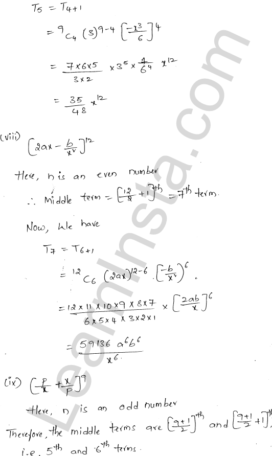 RD Sharma Class 11 Solutions Chapter 18 Binomial Theorem Ex 18.2 1.23