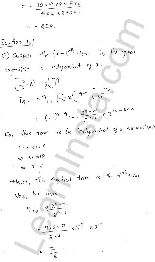 RD Sharma Class 11 Solutions Chapter 18 Binomial Theorem Ex 18.2 1.25