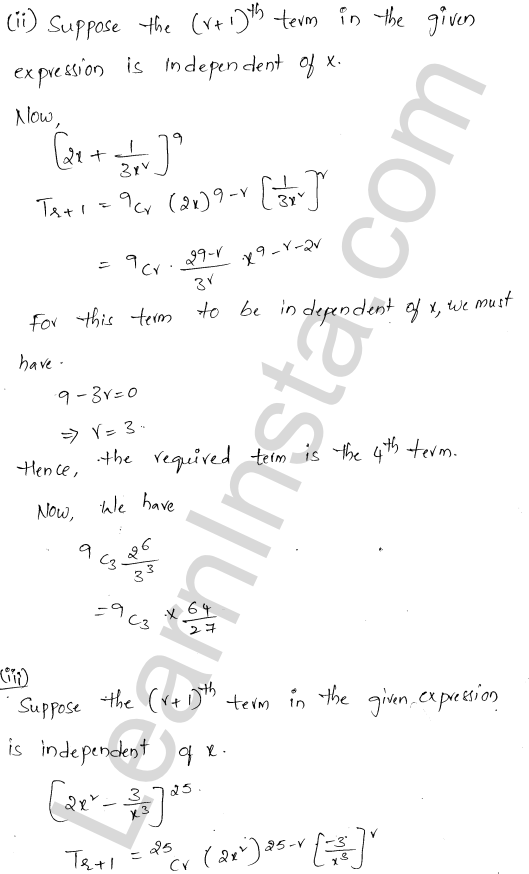 RD Sharma Class 11 Solutions Chapter 18 Binomial Theorem Ex 18.2 1.26