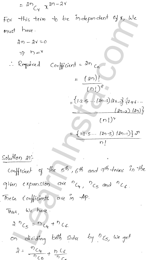 RD Sharma Class 11 Solutions Chapter 18 Binomial Theorem Ex 18.2 1.34