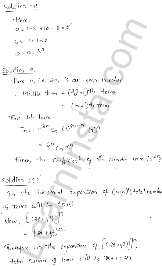 RD Sharma Class 11 Solutions Chapter 18 Binomial Theorem VSAQ 1.5