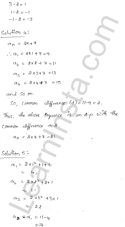 RD Sharma Class 11 Solutions Chapter 19 Arithmetic Progressions Ex 19.1 1.4