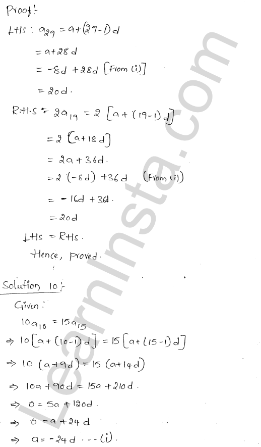 RD Sharma Class 11 Solutions Chapter 19 Arithmetic Progressions Ex 19.2 1.11