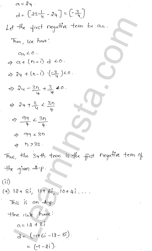 RD Sharma Class 11 Solutions Chapter 19 Arithmetic Progressions Ex 19.2 1.6
