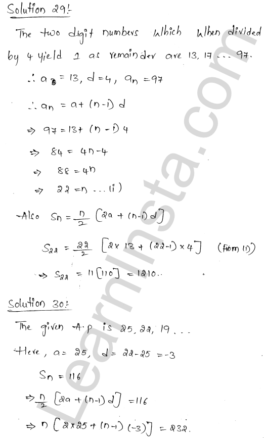 RD Sharma Class 11 Solutions Chapter 19 Arithmetic Progressions Ex 19.4 1.28