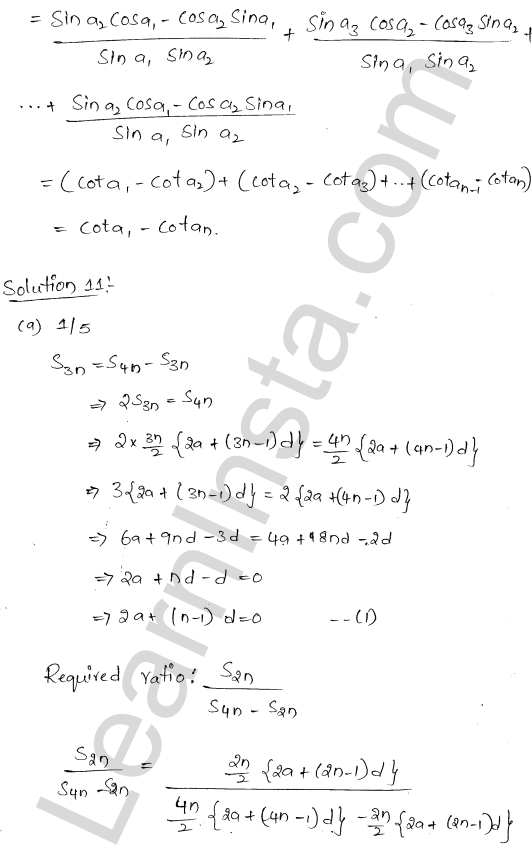 RD Sharma Class 11 Solutions Chapter 19 Arithmetic Progressions MCQ 1.8