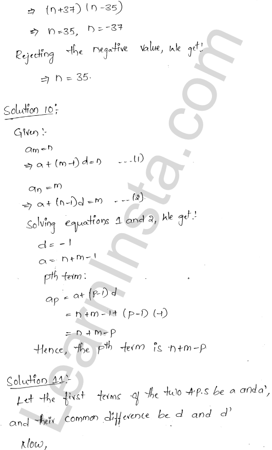 RD Sharma Class 11 Solutions Chapter 19 Arithmetic Progressions VSAQ 1.7