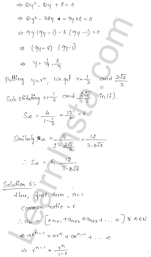 RD Sharma Class 11 Solutions Chapter 20 Geometric Progressions Ex 20.4 5.1