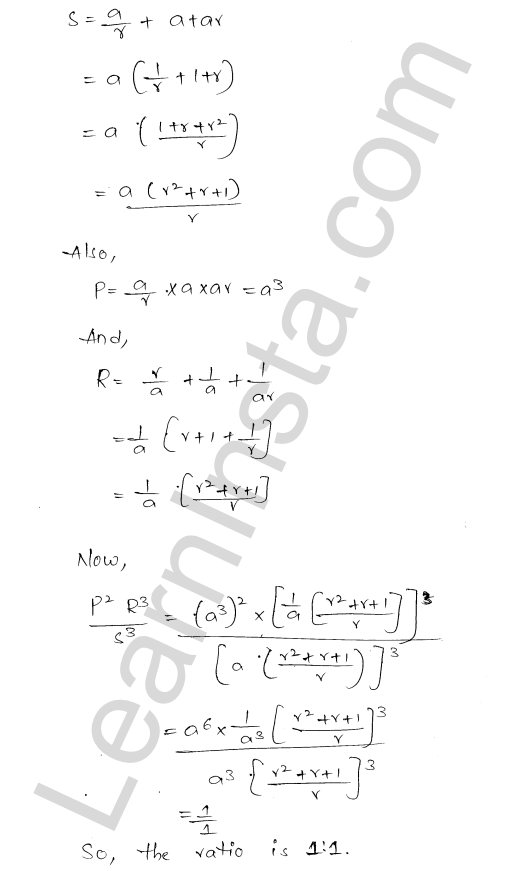 RD Sharma Class 11 Solutions Chapter 20 Geometric Progressions MCQ 1.21
