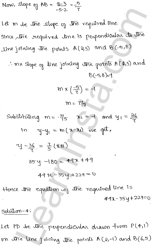 RD Sharma Class 11 Solutions Chapter 23 The Straight Lines Ex 23.4 1.2