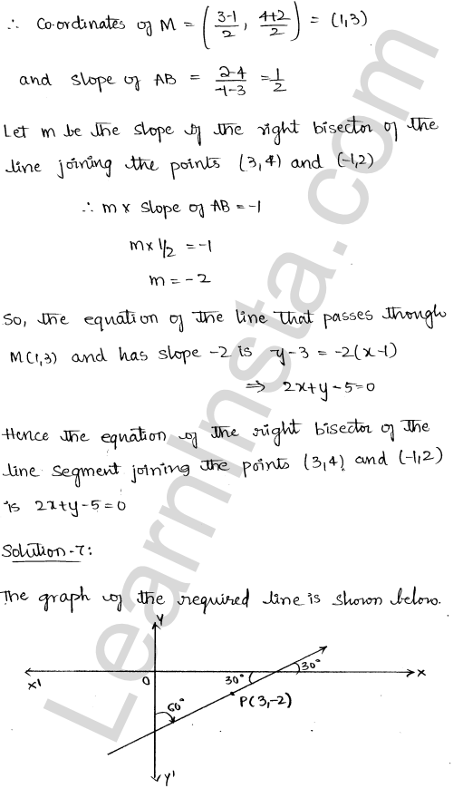 RD Sharma Class 11 Solutions Chapter 23 The Straight Lines Ex 23.4 1.6