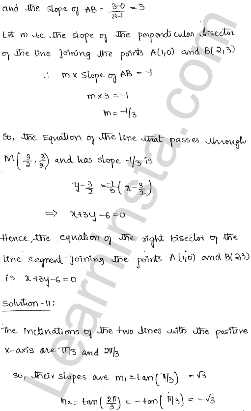 RD Sharma Class 11 Solutions Chapter 23 The Straight Lines Ex 23.4 1.9