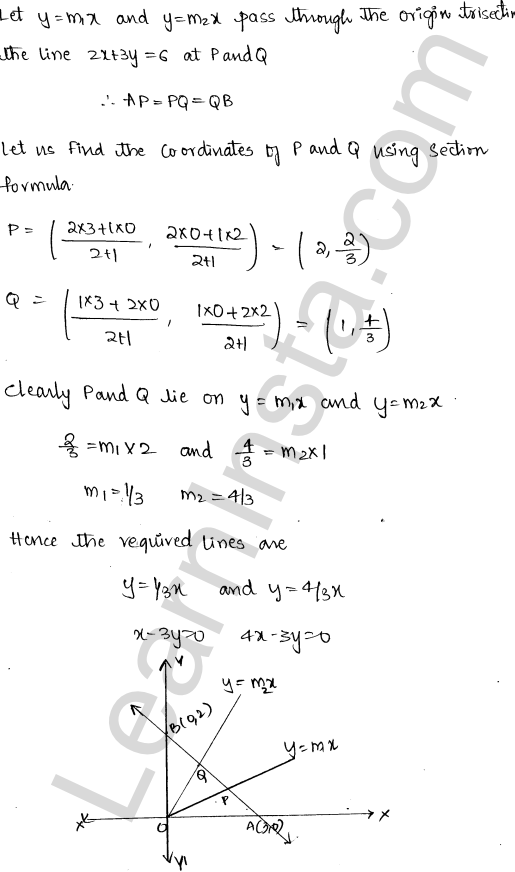 RD Sharma Class 11 Solutions Chapter 23 The Straight Lines Ex 23.6 1.12