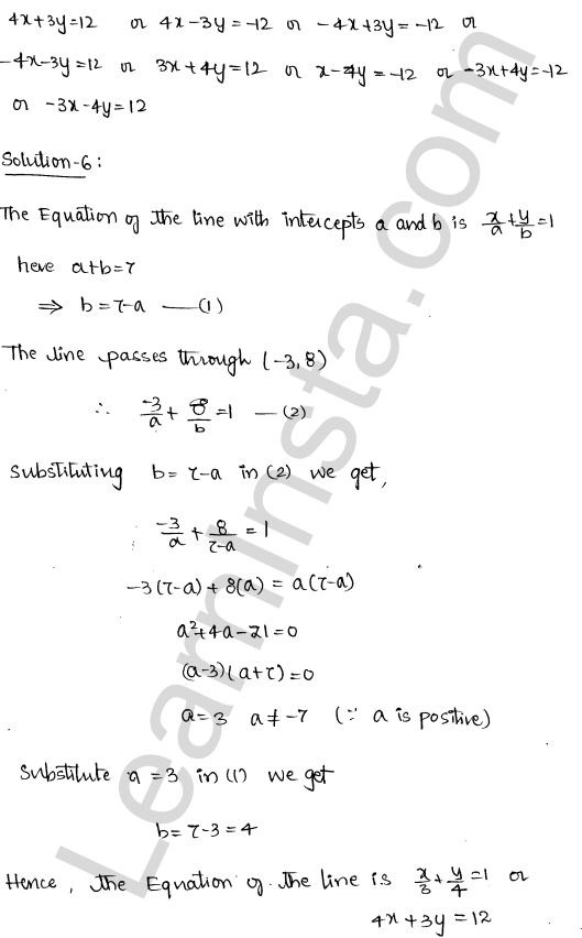 RD Sharma Class 11 Solutions Chapter 23 The Straight Lines Ex 23.6 1.5