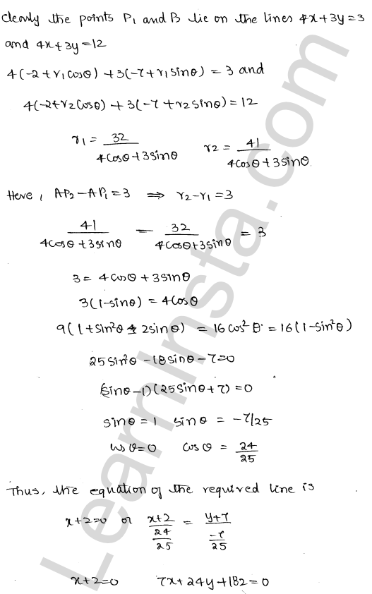 RD Sharma Class 11 Solutions Chapter 23 The Straight Lines Ex 23.8 1.13