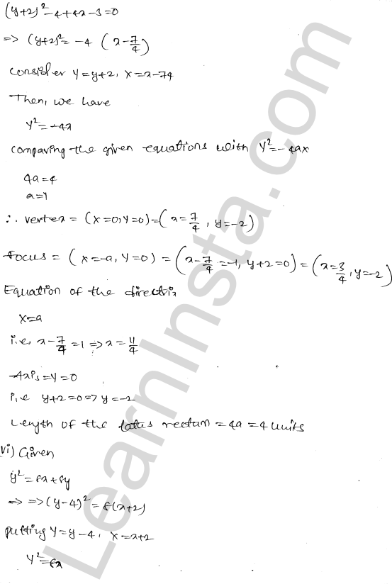 RD Sharma Class 11 Solutions Chapter 25 Parabola Ex 25.1 1.14
